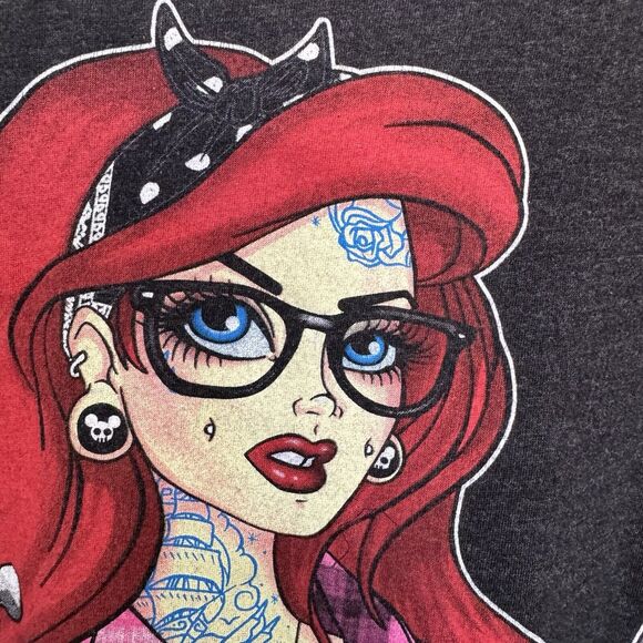 Low Brow Art Co. Miss Cherry Martini Racer Back Tank Top Mod Pin Up Altered Med - Picture 5 of 12